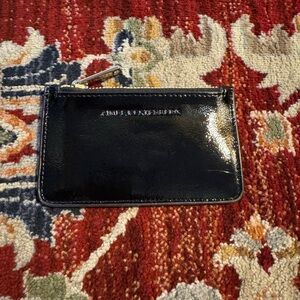 Aimee Kestenberg Black Patent Leather Wallet Zippy